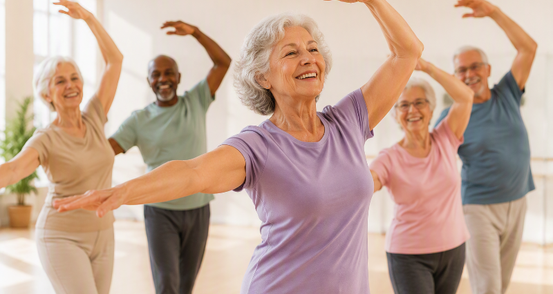 DANÇA GRUPO VIDA A TIVA  A PARTIR DE 60 ANOS - 3ª FEIRA 14H/14H45 