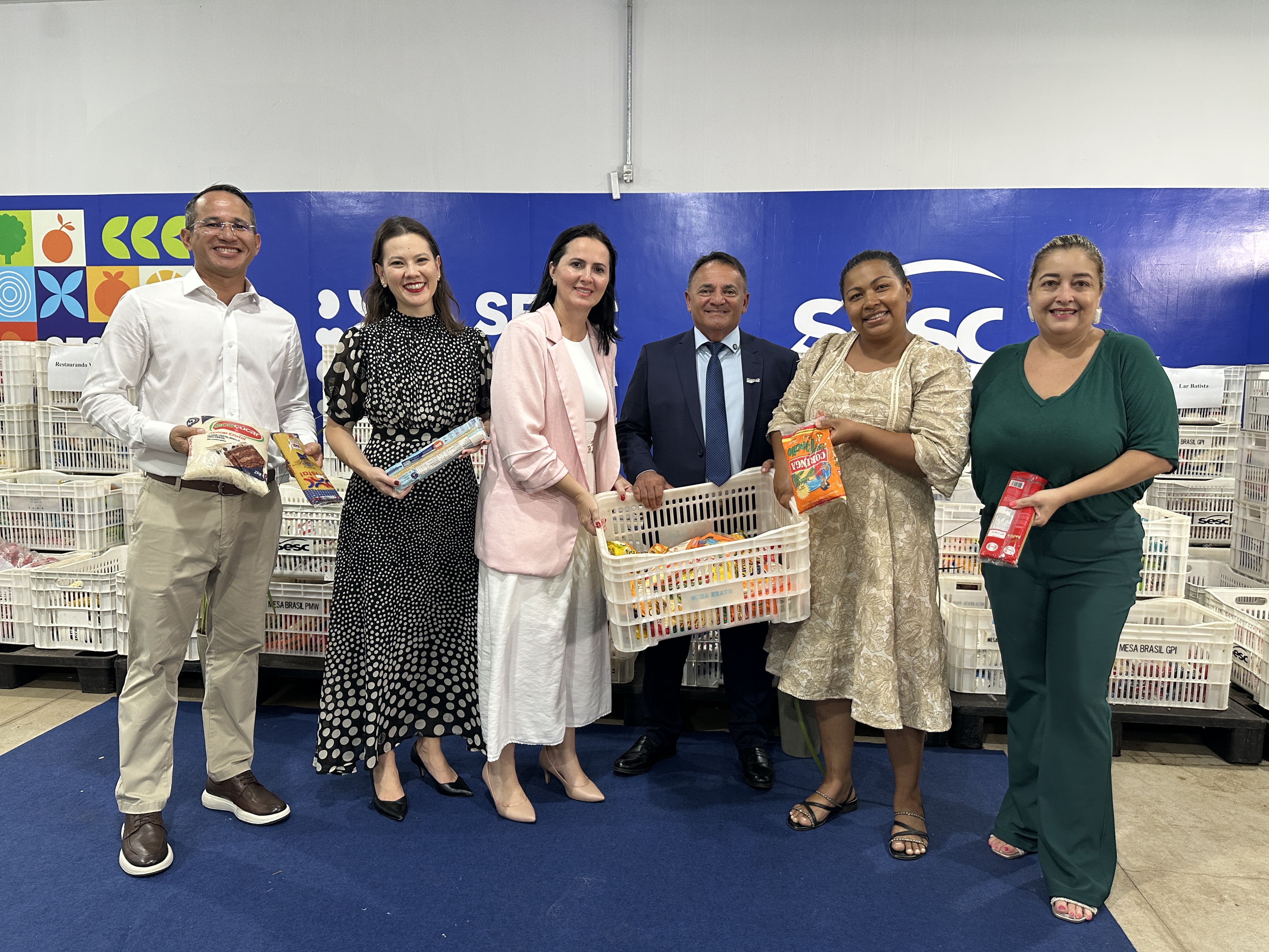 Sesc Tocantins entrega 7.400 kg de alimentos para instituições sociais de Palmas  