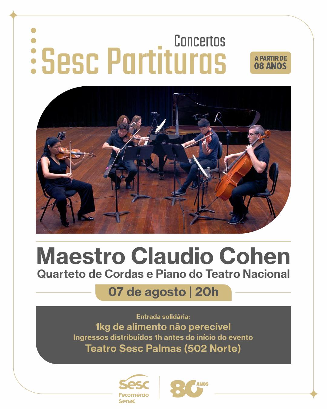 QUARTETO DE CORDAS do Teatro Nacional Claudio Santoro e PIANISTA ANASTASIYA EVSINA